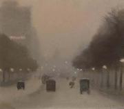 Evening, St Kilda Road Clarice Beckett